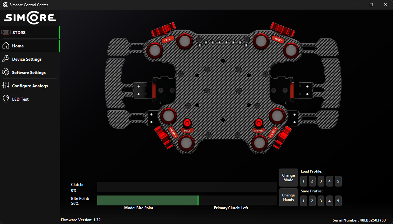 SimCore Control Center screenshot